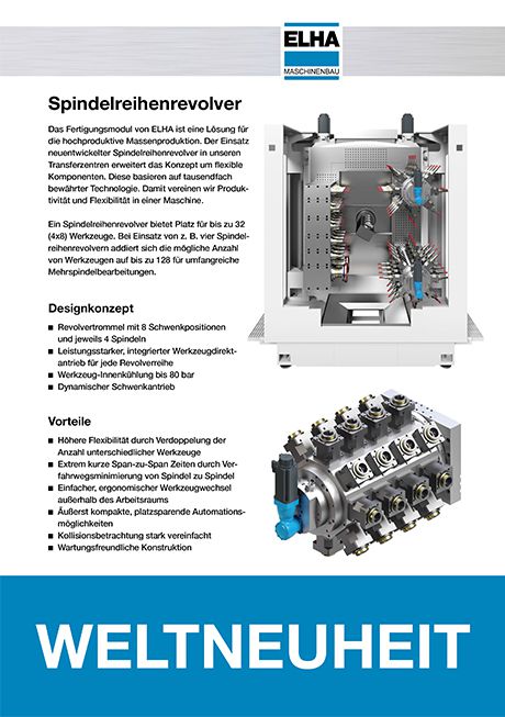 Vorschau - Flyer Spindelreihenrevolver, Spindelfeinsteinstellung