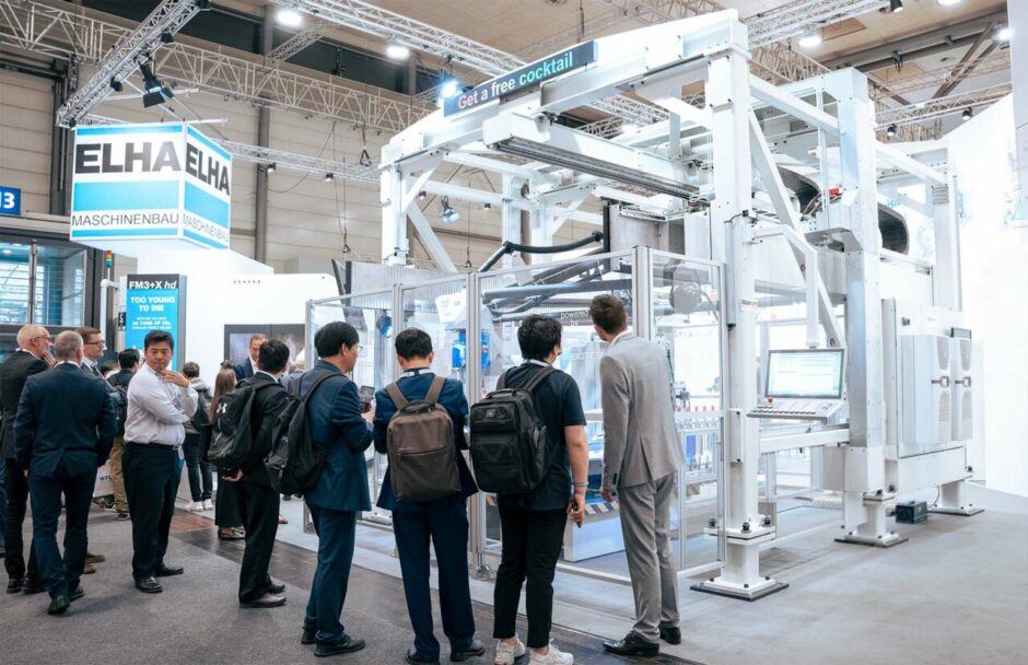 ELHA PKM Parallelkinematik-Modul Bearbeitung Werkstückbearbeitung Werkstück hv-Kopf EMO Hannover Messe