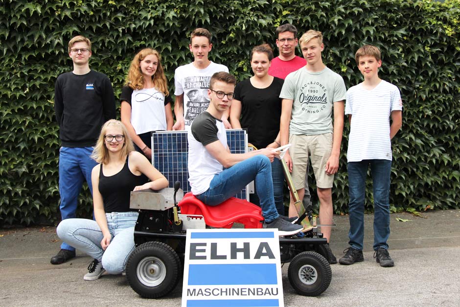 Das ELHA-Racing-Team für den Bobby Car SolarCup 2018