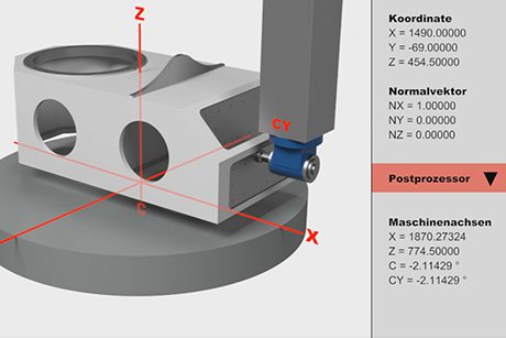 Preview - Vertical surface machining with horizontal milling head